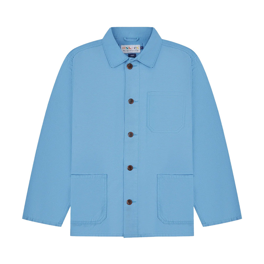 Buttoned overshirt powder blue