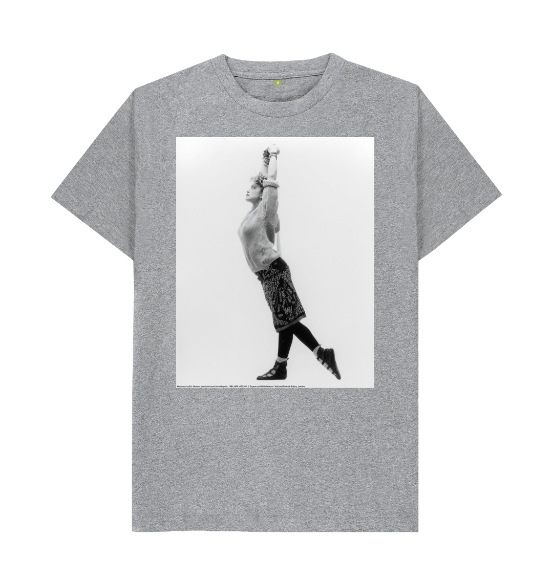 Athletic grey printed t shirt front