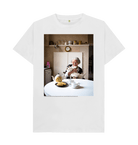 White Printed T-shirt Front