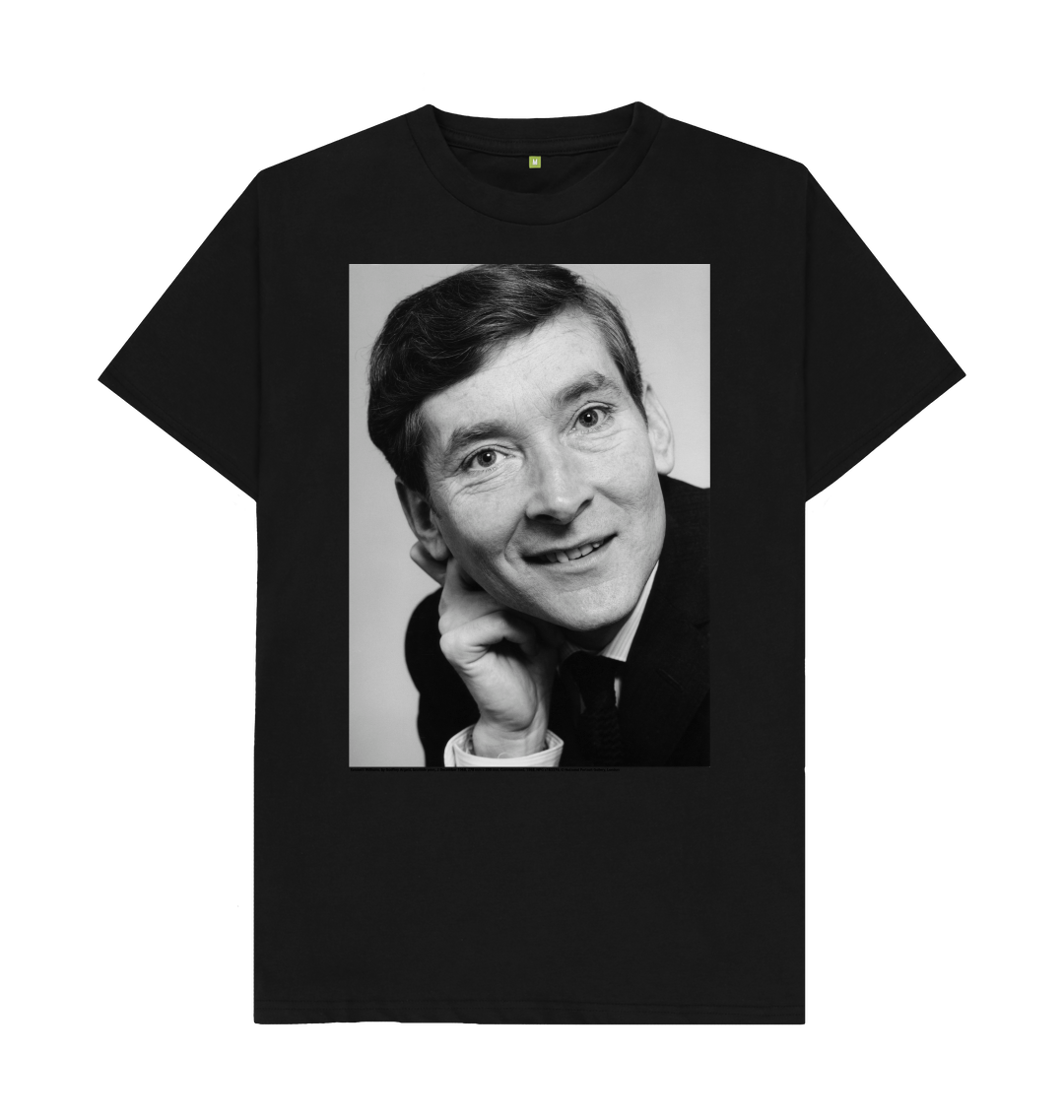 Black printed t shirt front