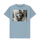 Stone Blue Printed T-shirt Front
