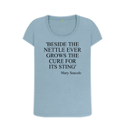 Stone Blue Printed T-shirt Front