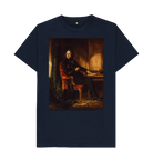 Navy Blue Printed T-shirt Front