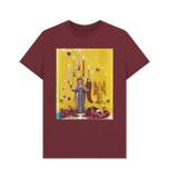 Red Wine Angels (Burning Candles) by Yevonde  Unisex Crew Neck T-shirt