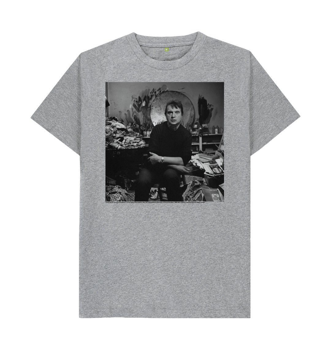Athletic grey printed t shirt front