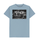Stone Blue Printed T-shirt Front