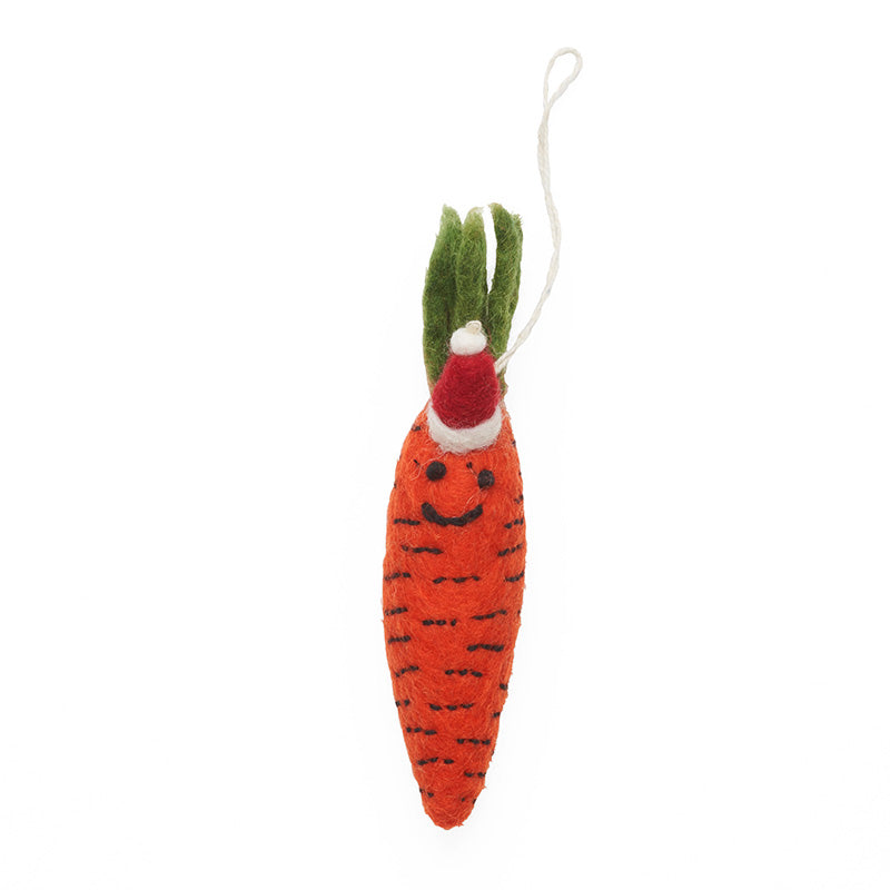 Carrot felt decoration