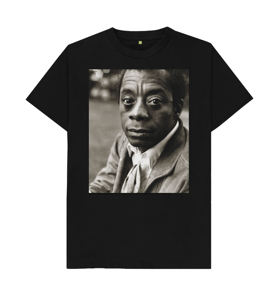 Black printed t shirt front