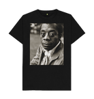 Black Printed T-shirt Front