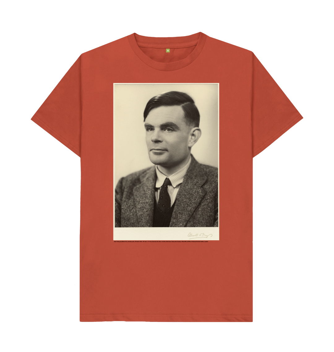 Rust printed t shirt front