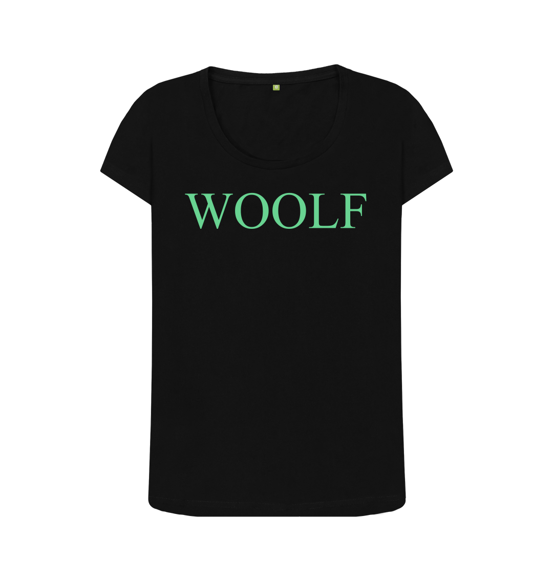 Black printed t shirt front