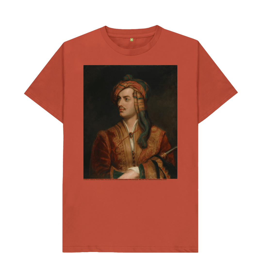 Rust printed t shirt front