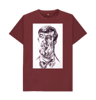 Red Wine Printed T-shirt Front