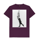 Purple Printed T-shirt Front