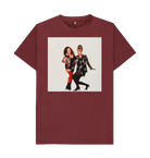 Red Wine Printed T-shirt Front