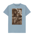 Stone Blue Printed T-shirt Front