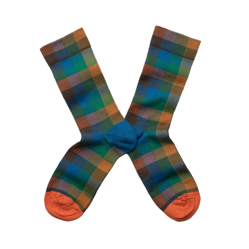 Checked socks brights
