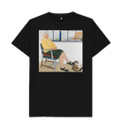 Black Printed T-shirt Front