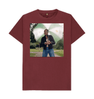 Red Wine Printed T-shirt Front