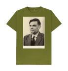 Moss Green Printed T-shirt Front