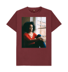 Red Wine Printed T-shirt Front