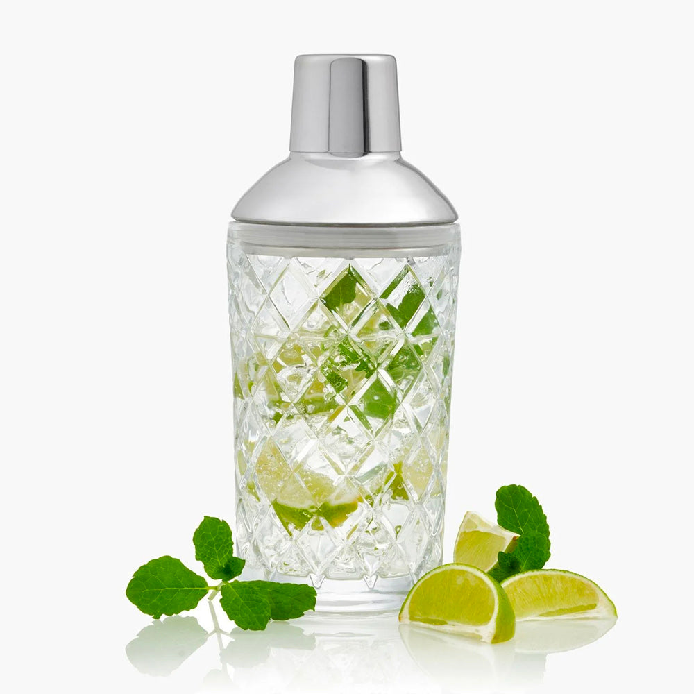 Cocktail shaker silver styled