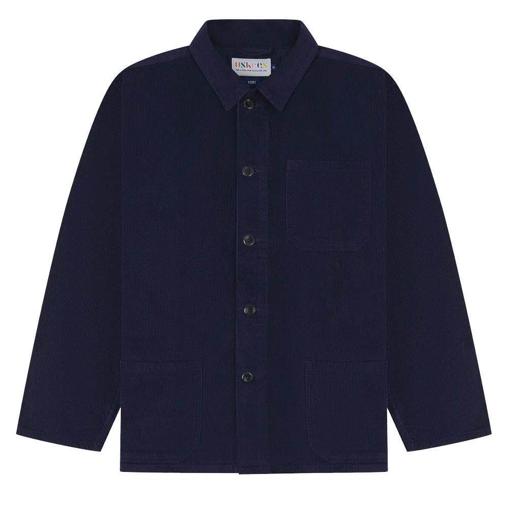 Cord buttoned overshirt deep indigo