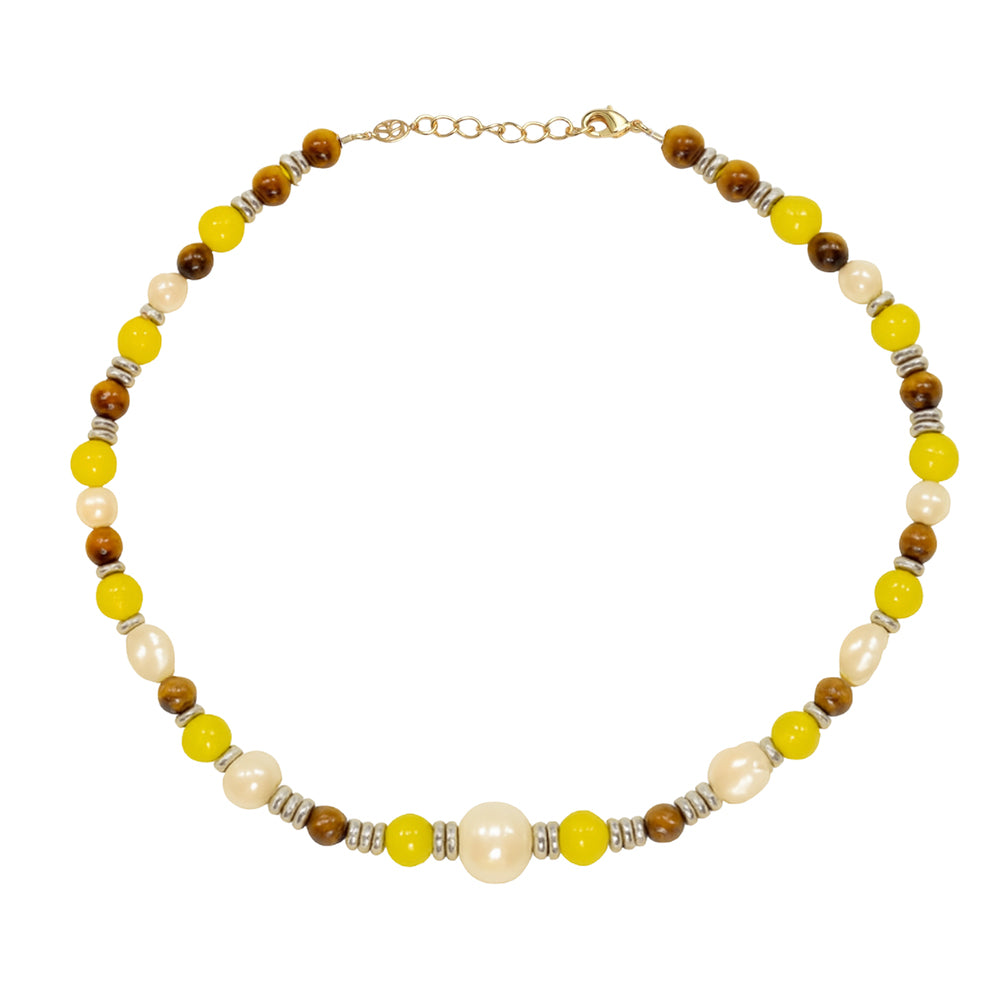 Cosmos necklace citrine