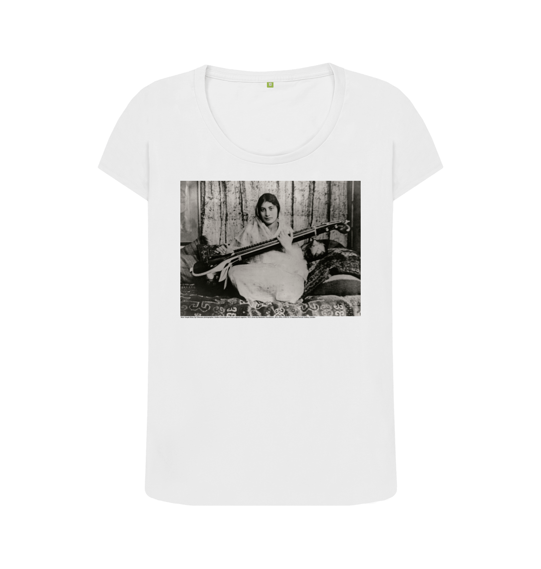 White printed t shirt front