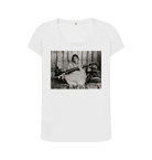 White Printed T-shirt Front