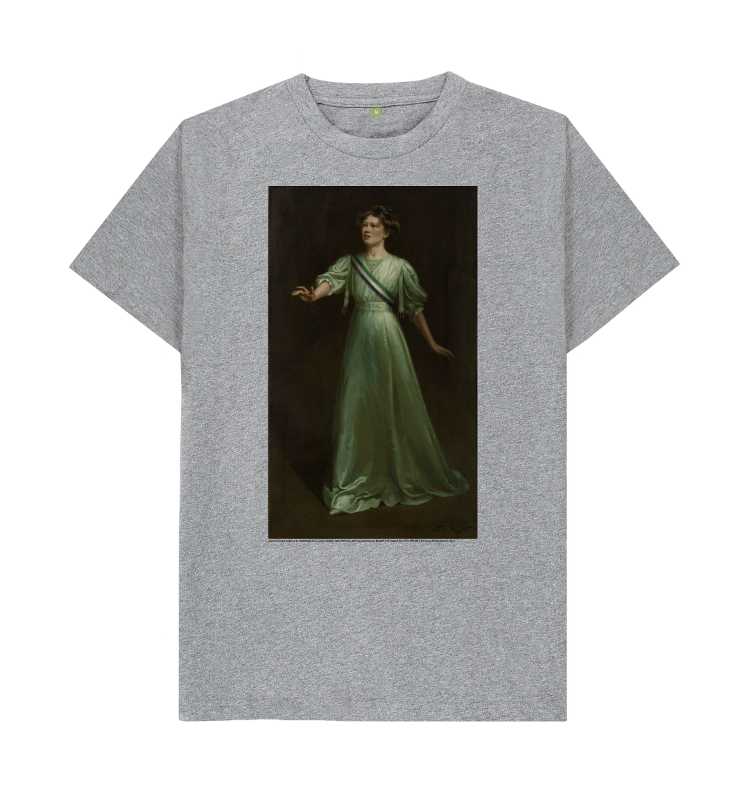 Athletic grey printed t shirt front