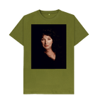 Moss Green Printed T-shirt Front