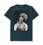 Denim Blue Printed T-shirt Front