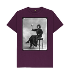 Purple Printed T-shirt Front