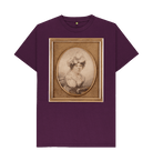 Purple Printed T-shirt Front