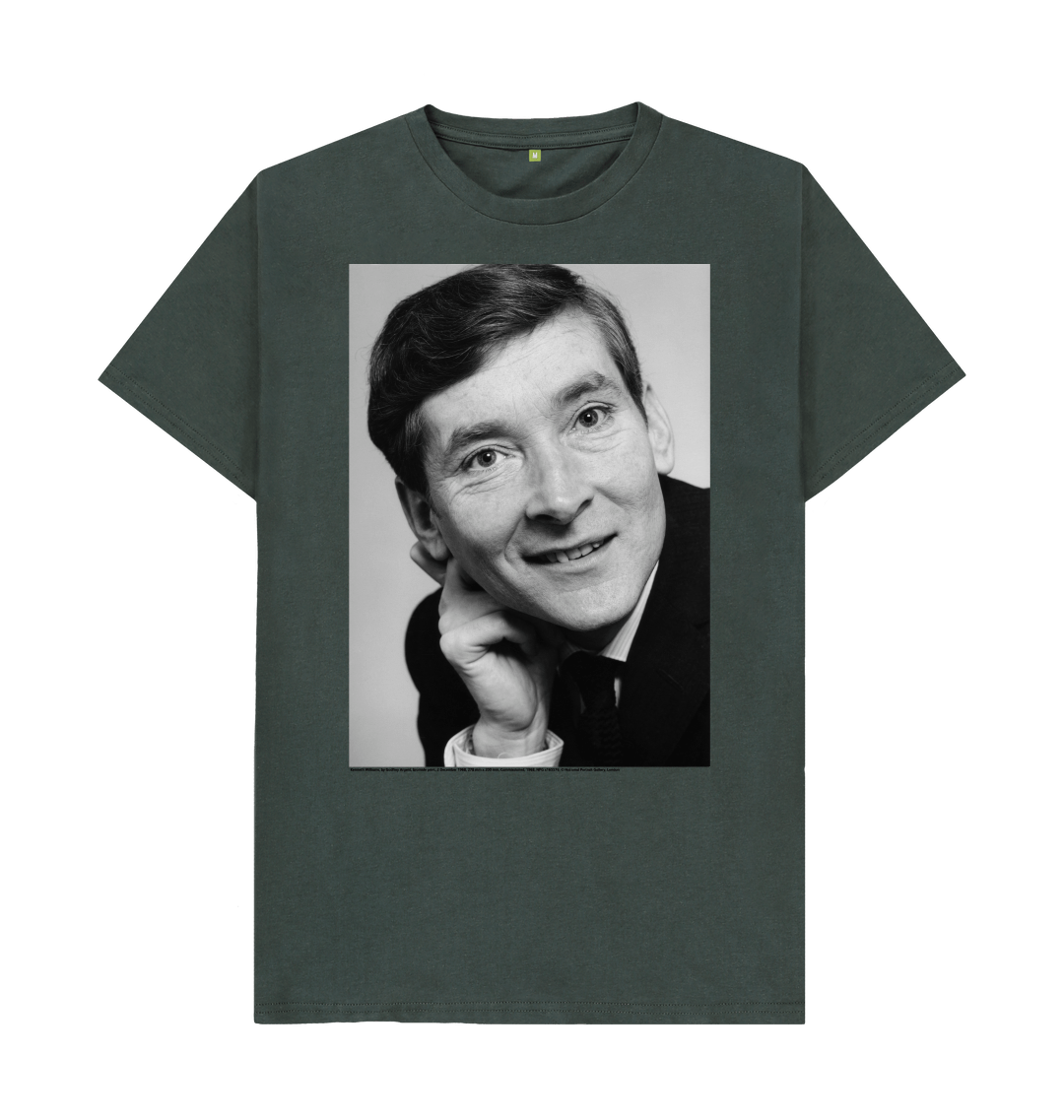Dark grey printed t shirt front