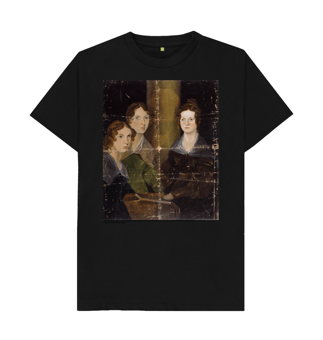 Black printed t shirt front