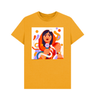 Mustard Printed T-shirt Front