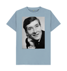 Stone Blue Printed T-shirt Front