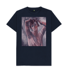 Navy Blue Printed T-shirt Front