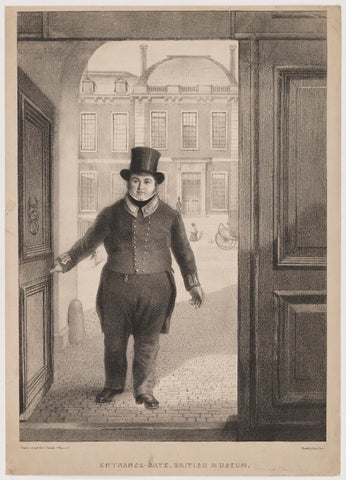 William Scivier ('Entrance Gate British Museum') NPG D40585