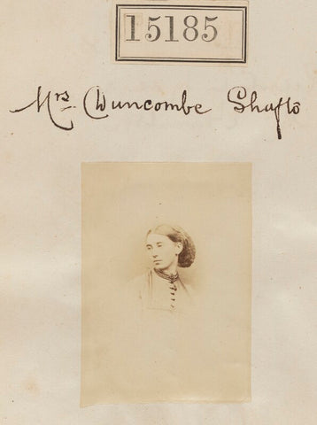 Miss S. Duncombe Shafto NPG Ax63423
