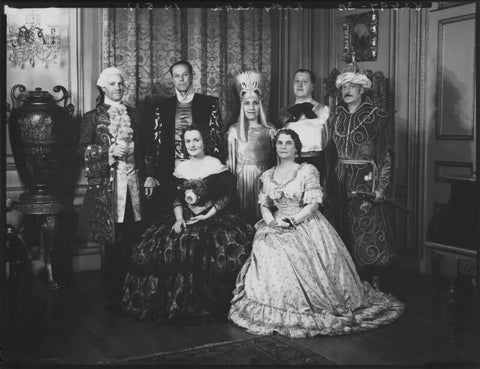 Group in fancy dress (including Countess de Cramayel; Maurice Paul Richard Fontaine, 7th Marquis de Cramayel) NPG x152907