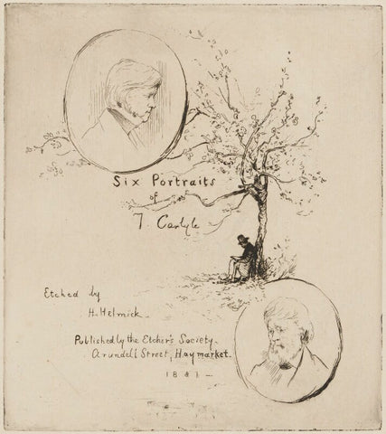 Frontispiece to 'Thomas Carlyle at Home: A Series of Six Etchings and a Frontispiece' NPG D49718