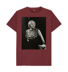Red Wine Printed T-shirt Front