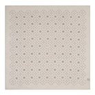 Square bandana with a grey diamond pattern on a white background