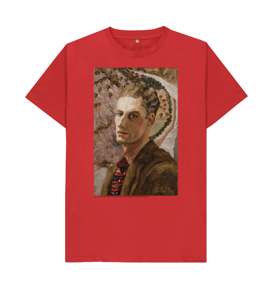 Red printed t shirt front