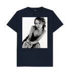 Navy Blue Printed T-shirt Front