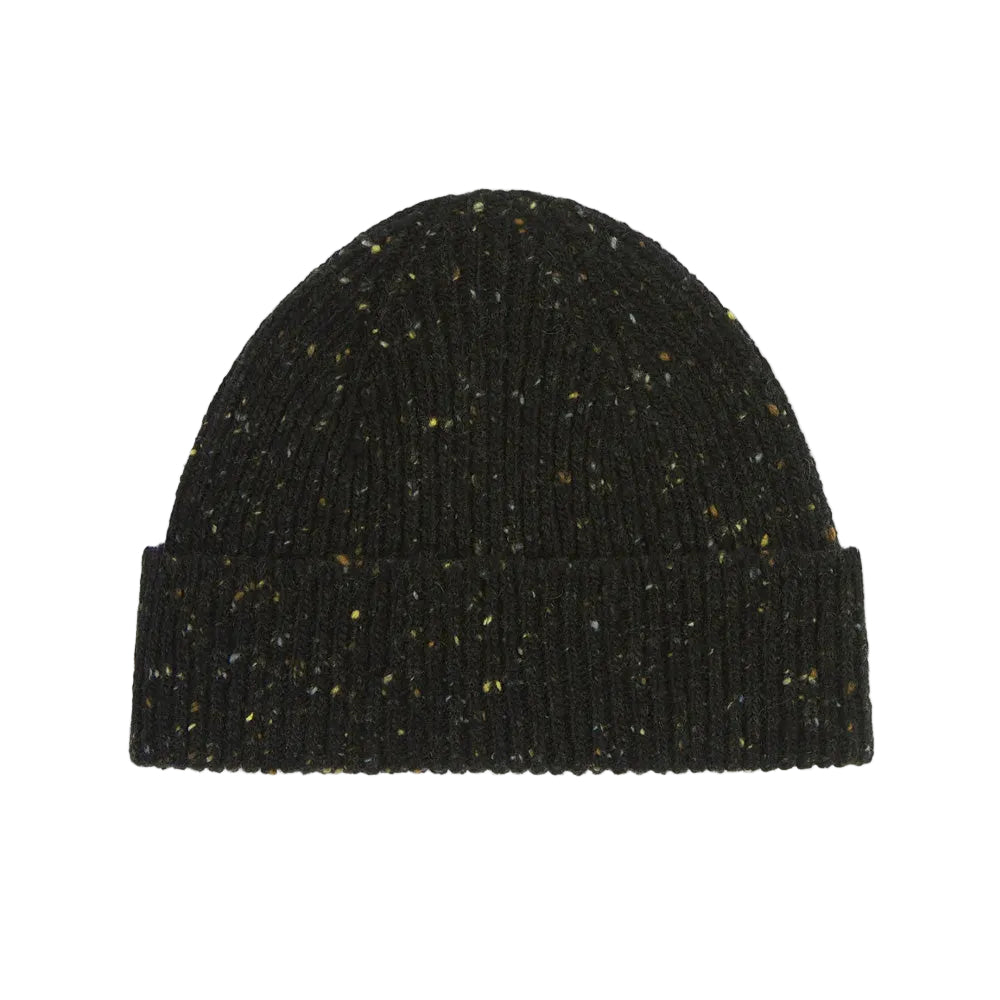 Donegal wool hat speckled kelp