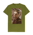 Moss Green Printed T-shirt Front